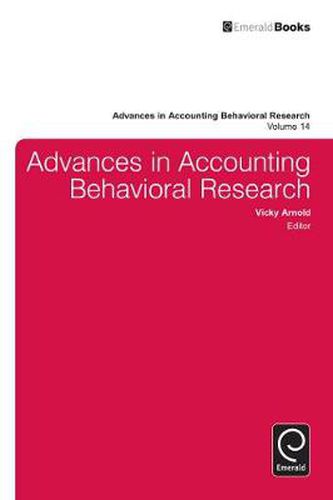 Cover image for Advances in Accounting Behavioral Research
