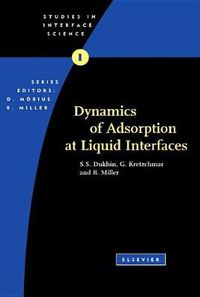 Cover image for Dynamics of Adsorption at Liquid Interfaces: Theory, Experiment, Application