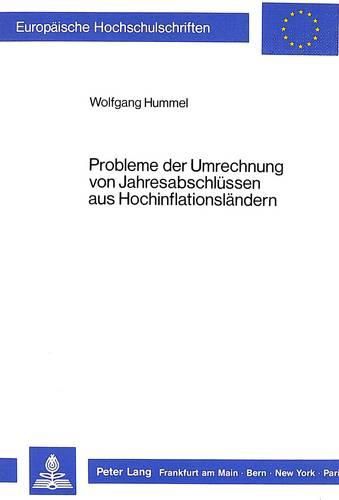 Cover image for Probleme Der Umrechnung Von Jahresabschluessen Aus Hochinflationslaendern