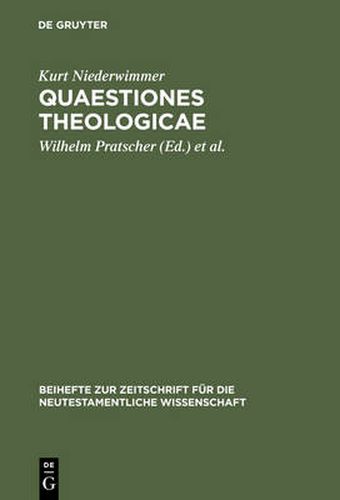 Cover image for Quaestiones theologicae