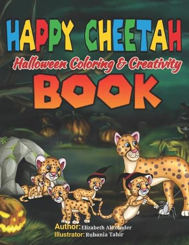 HAPPY CHEETAH Halloween Coloring & Creativity BOOK