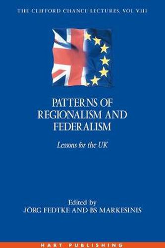 Cover image for Patterns of Regionalism and Federalism: Lessons for the UK