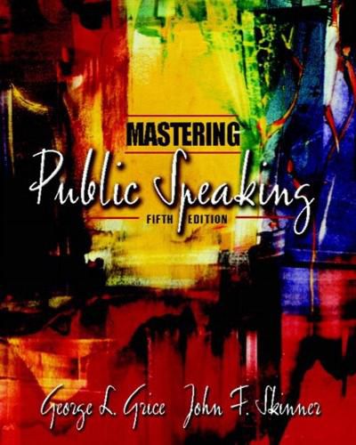 Cover image for Mastering Public Speaking with CD-ROM