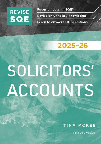 Cover image for Revise SQE Solicitors' Accounts 2025/26