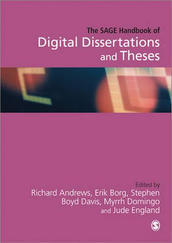 Cover image for The Sage Handbook of Digital Dissertations and Theses