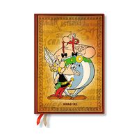 Cover image for Asterix & Obelix (The Adventures of Asterix) Midi 18-month Horizontal Hardback Dayplanner 2025 (Elastic Band Closure)