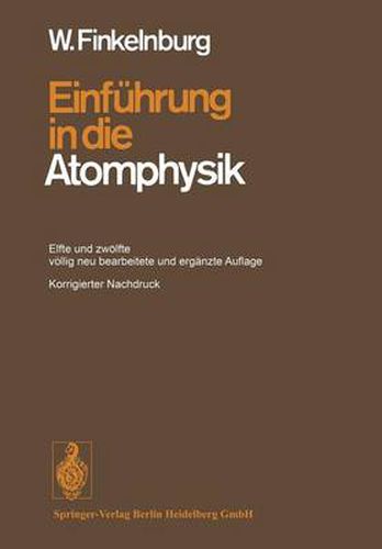 Cover image for Einfuhrung in Die Atomphysik