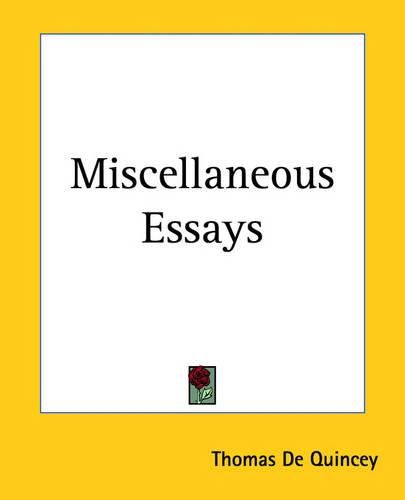 Cover image for Miscellaneous Essays