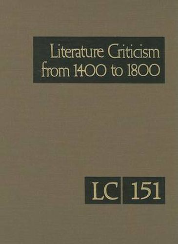 Cover image for Literature Criticism from 1400 to 1800