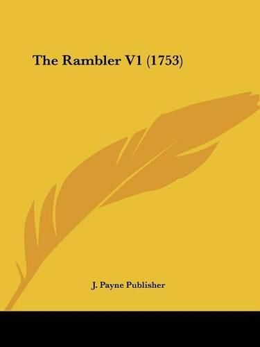Cover image for The Rambler V1 (1753)