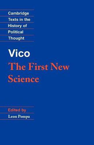Cover image for Vico: The First New Science