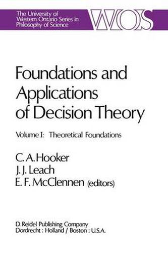 Cover image for Foundations and Applications of Decision Theory: Volume I Theoretical Foundations