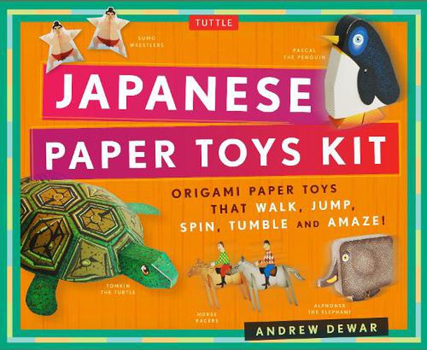 Japanese Paper Toys Kit: Origami Paper Toys that Walk, Jump, Spin, Tumble and Amaze!