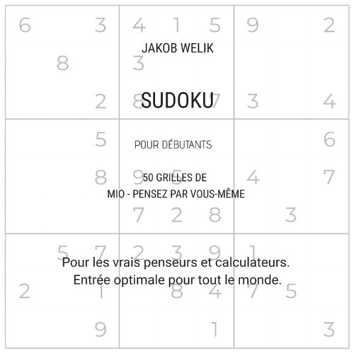 Cover image for Sudoku pour debutants - 50 grilles de Mio - pensez par vous-meme
