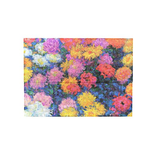 Monet's Chrysanthemums Document Folder (Wrap Closure)