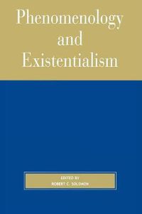 Cover image for Phenomenology and Existentialism