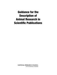 Cover image for Guidance for the Description of Animal Research in Scientific Publications