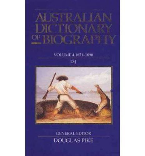 Cover image for Australian Dictionary of Biography V4