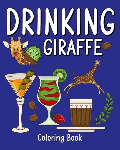 Cover image for Drinking Giraffe Coloring Book