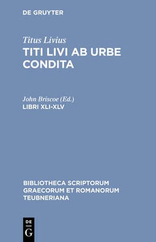 Cover image for AB Urbe Condita, Libri Xli-Xl CB