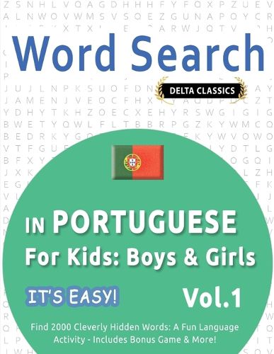 Cover image for Word Search in Portuguese for Kids