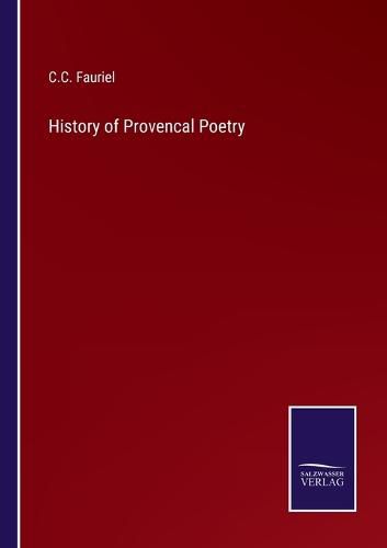 Cover image for History of Provencal Poetry