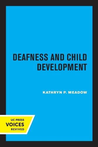 Cover image for Deafness and Child Development