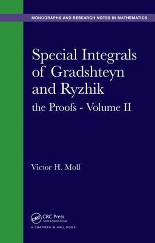 Cover image for Special Integrals of Gradshteyn and Ryzhik: the Proofs - Volume II