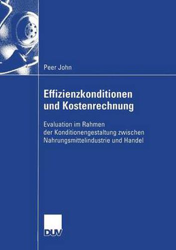 Cover image for Effizienzkonditionen Und Kostenrechnung