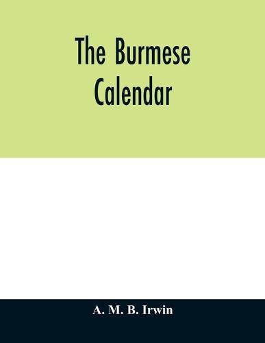 Cover image for The Burmese calendar