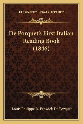 Cover image for de Porquet's First Italian Reading Book (1846)