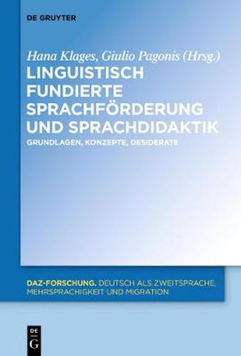 Cover image for Linguistisch fundierte Sprachfoerderung und Sprachdidaktik