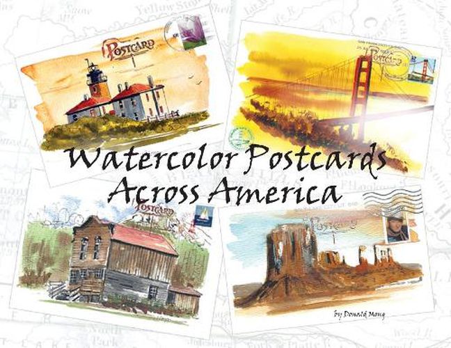 Cover image for Watercolor Postcards Across America