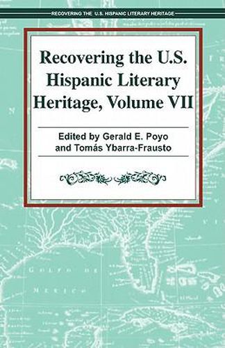 Cover image for Recovering the U.S. Hispanic Literary Heritage, Volume 7