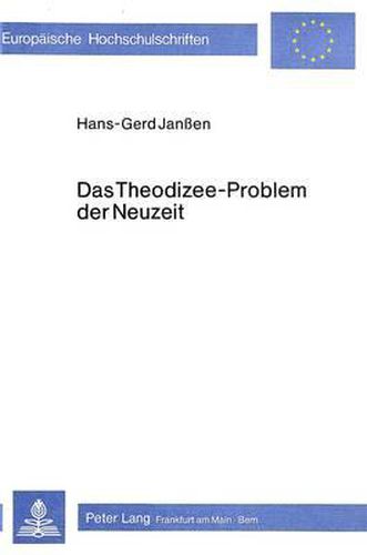 Cover image for Das Theodizee-Problem Der Neuzeit: Ein Beitrag Zur Historisch-Systematischen Grundlegung Politischer Theologie