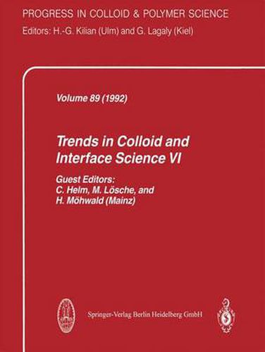 Cover image for Trends in Colloid and Interface Science VI