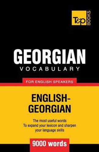 Cover image for Georgian vocabulary for English speakers - 9000 words