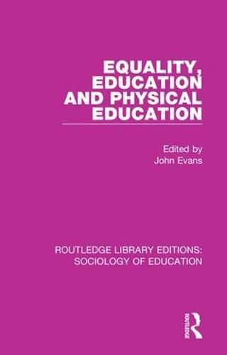 Cover image for Equality, Education, and Physical Education