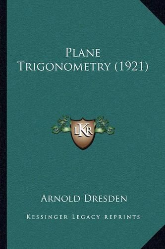 Cover image for Plane Trigonometry (1921)