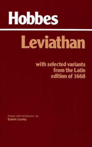 Cover image for Leviathan: With selected variants from the Latin edition of 1668