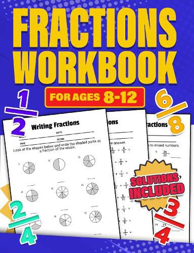 Cover image for Fractions Workbook for Ages 8-12