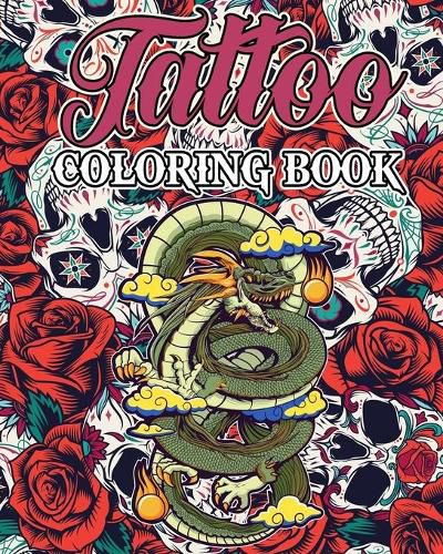 Cover image for Tattoo Coloring Book for Adults