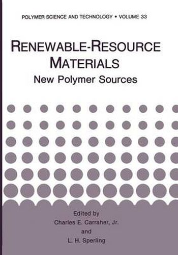 Cover image for Renewable-Resource Materials: New Polymer Sources