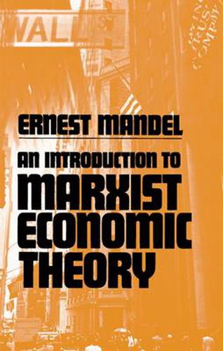 Cover image for An Introduction to Marxist Economic Theory