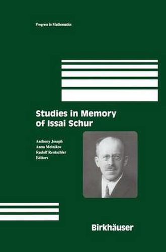 Cover image for Studies in Memory of Issai Schur