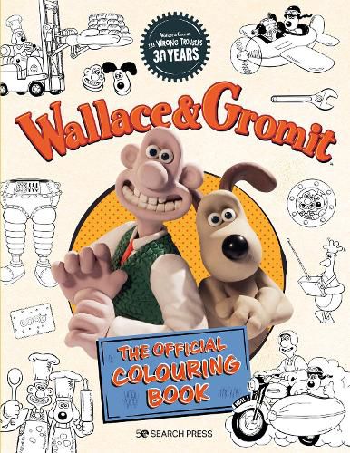Cover image for Wallace & Gromit - The Official Colouring Book