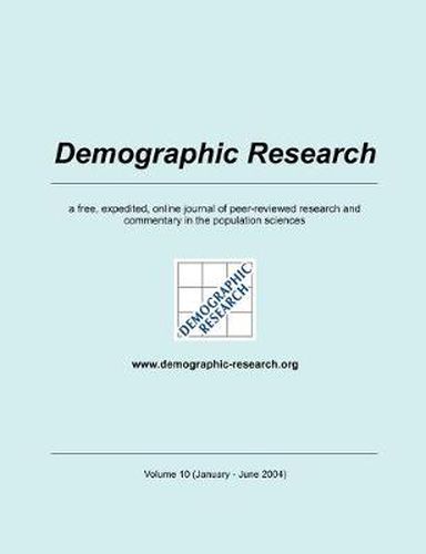 Cover image for Demographic Research, Volume 10: a free, expedited, online journal of peer-reviewed research and commentary in the population sciences