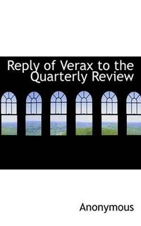 Cover image for Reply of Verax to the Quarterly Review