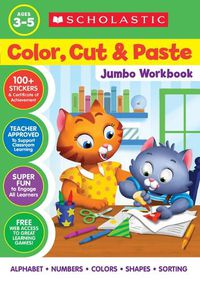 Cover image for Color, Cut & Paste Jumbo Workbook