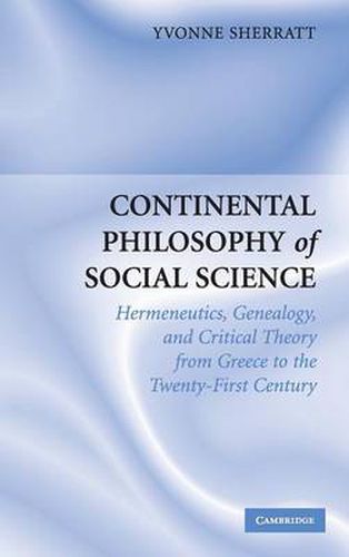 Cover image for Continental Philosophy of Social Science